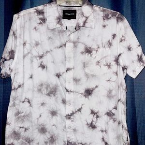 Hollister tie dye button shirt